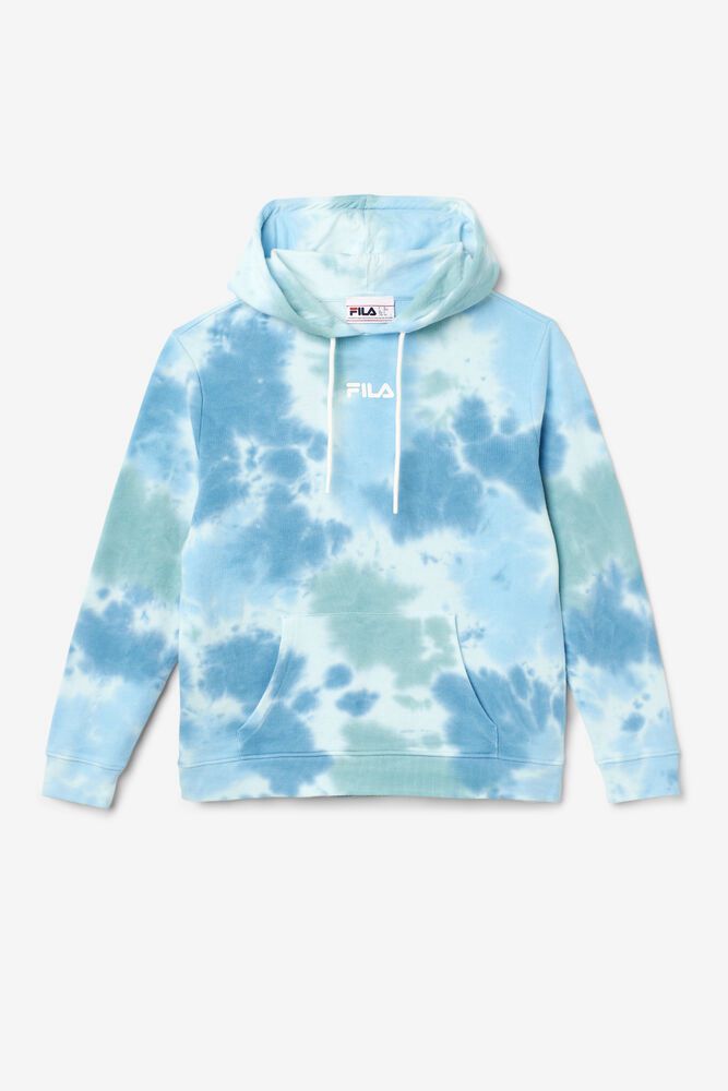 Fila Hoodie Womens Blue Aerolynn Tie Dye - Ireland 25893-TYBC